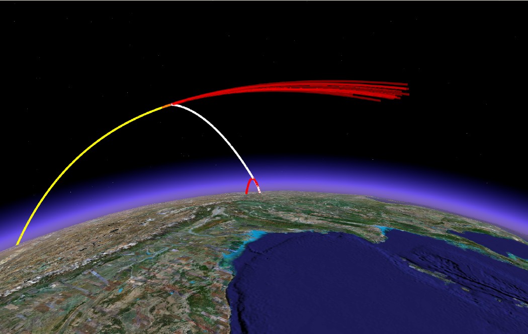 Chinese ASAT test analysis in Google Earth (tobedetermined!)